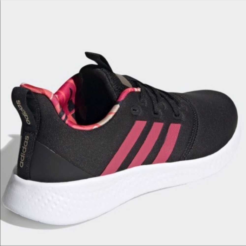 NWT In Box Adidas Puremotion sneakers black pink - Picture 7 of 11